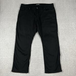 DU/ER Pants Mens 40x32 Black N2X Relaxed Taper Stretch No Sweat Chino